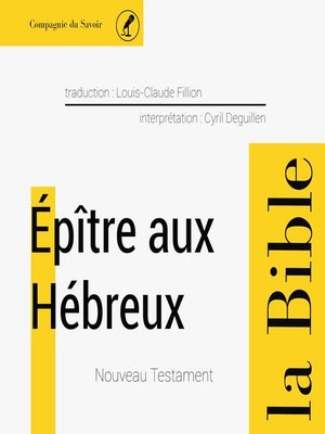 cover image of L'Épître aux Hébreux